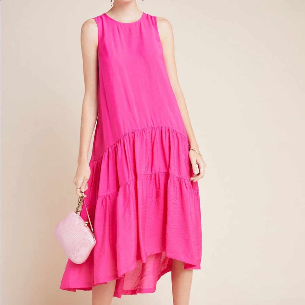 Anthropologie Tiered Hi-Lo Maxi Dress by Maeve Sz 3X EUC